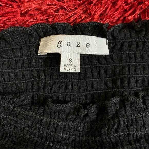 Black Square Neck Top - Picture 9 of 9